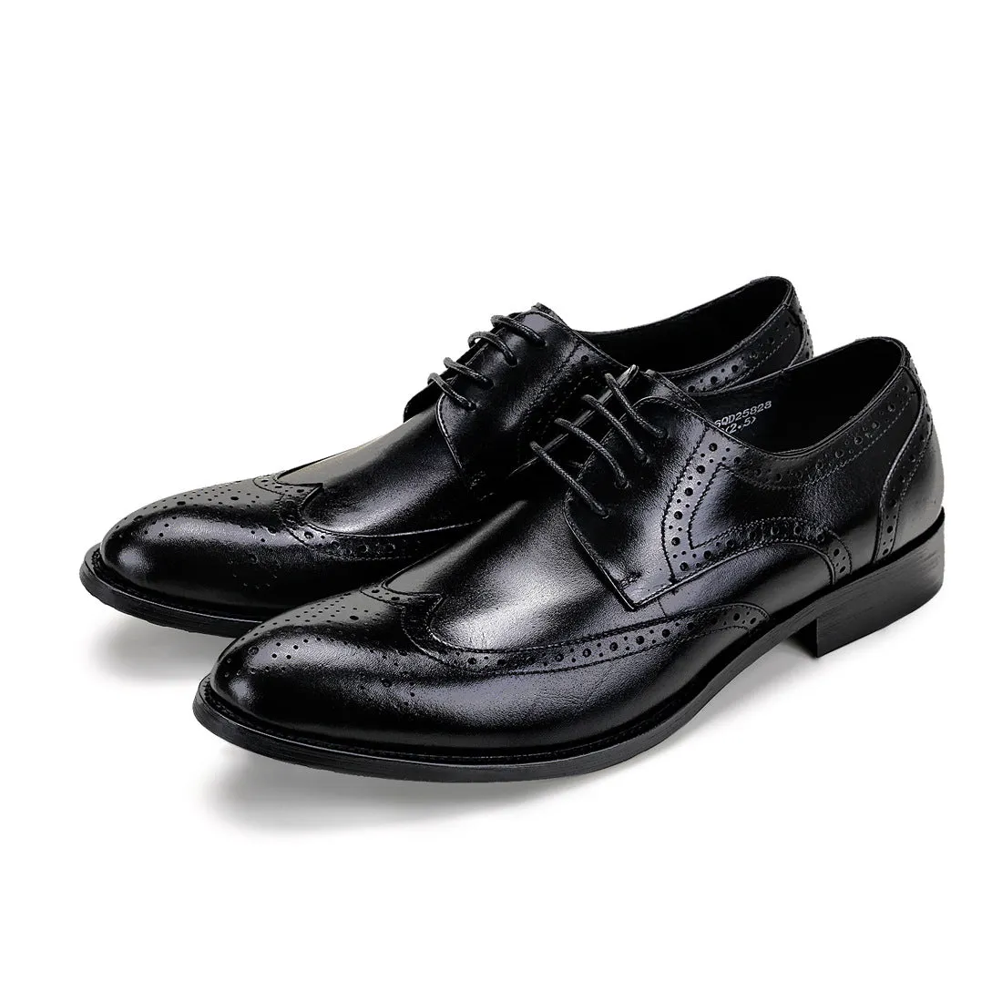 Breathable Formal Suit Pumps Lace-up Wedding Shoes Men's Carving Brogue Cowhide Men's Business Leather Shoes25828