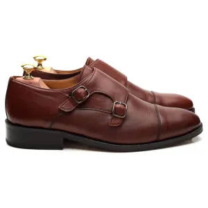 Brown Leather Double Monk Strap UK 8
