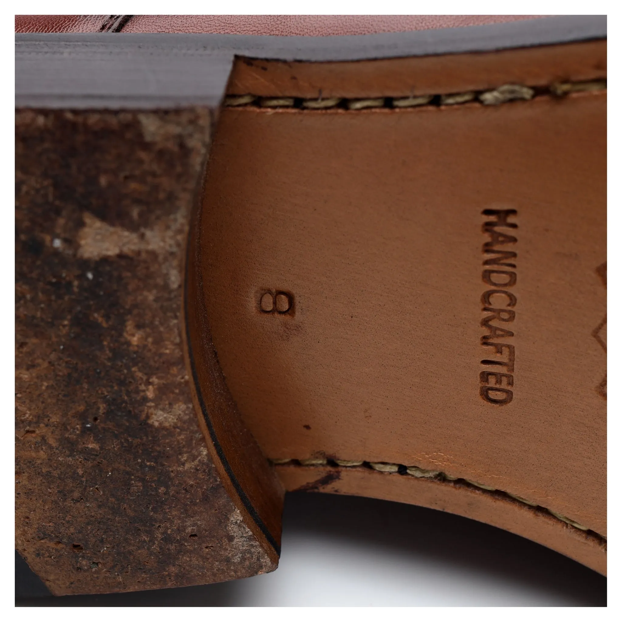 Brown Leather Double Monk Strap UK 8