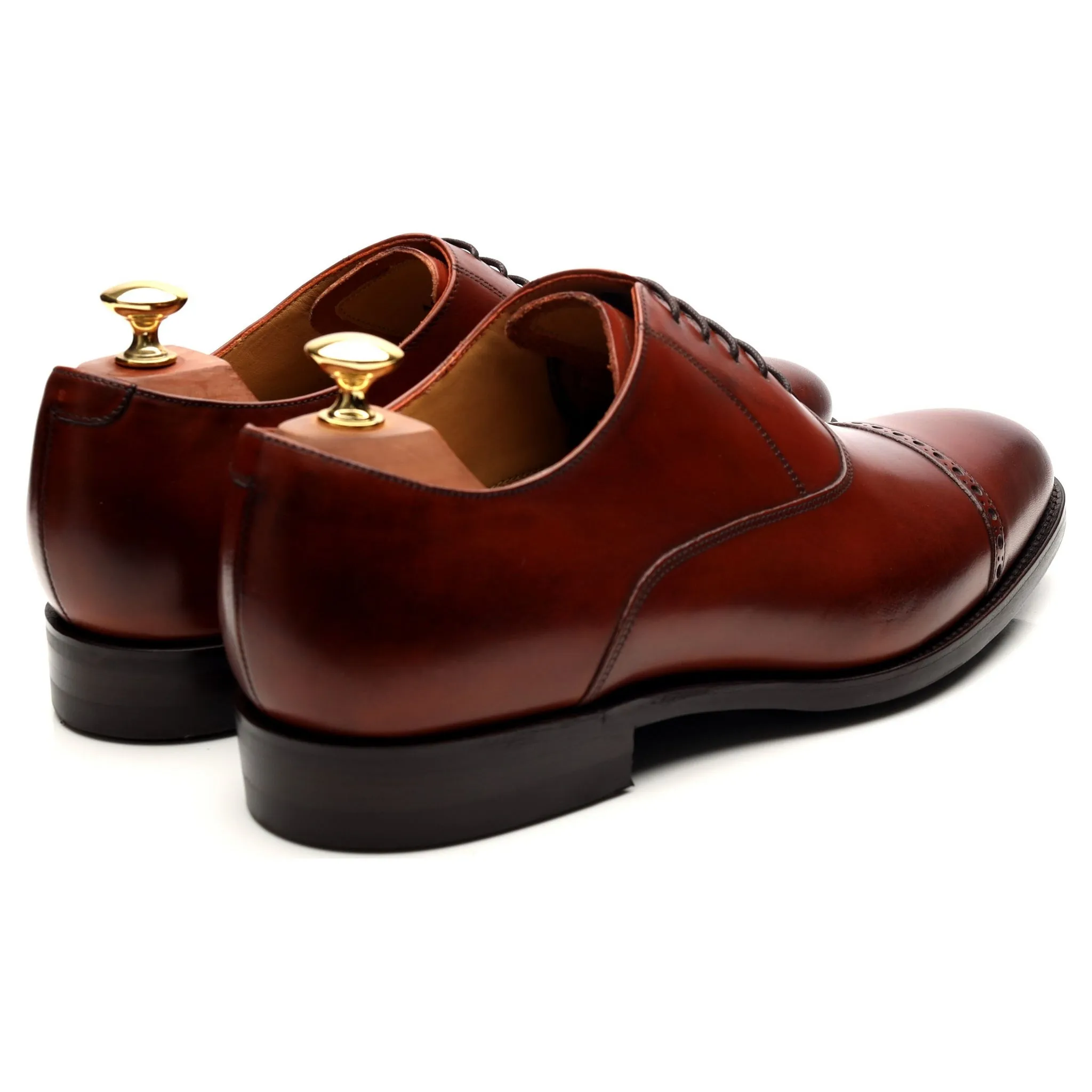 'Burford' Brown Leather Oxford UK 9 G
