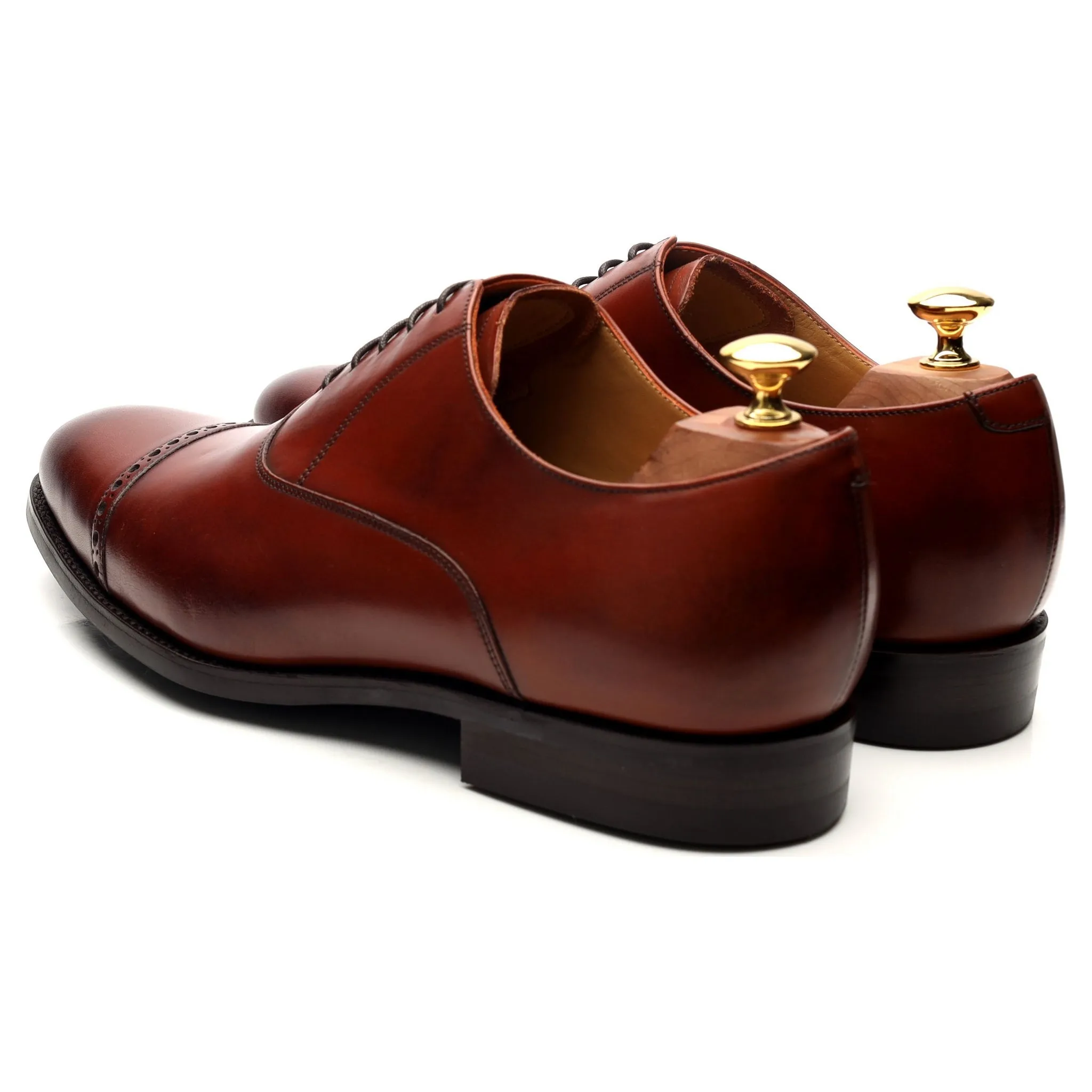 'Burford' Brown Leather Oxford UK 9 G