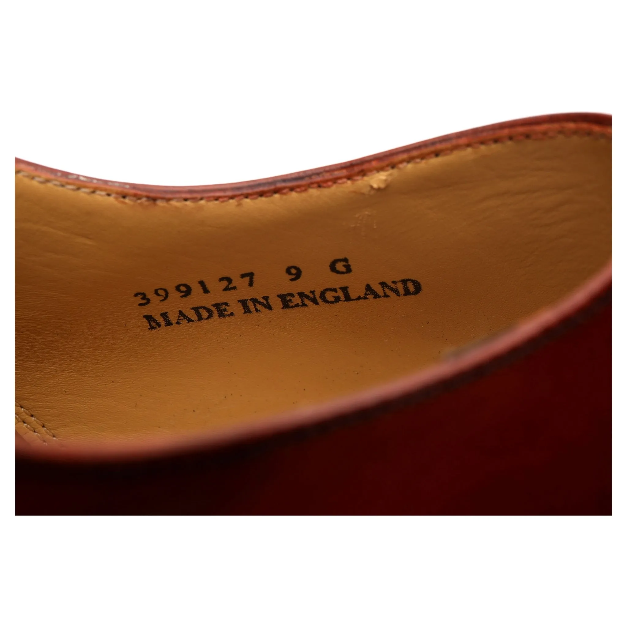 'Burford' Brown Leather Oxford UK 9 G