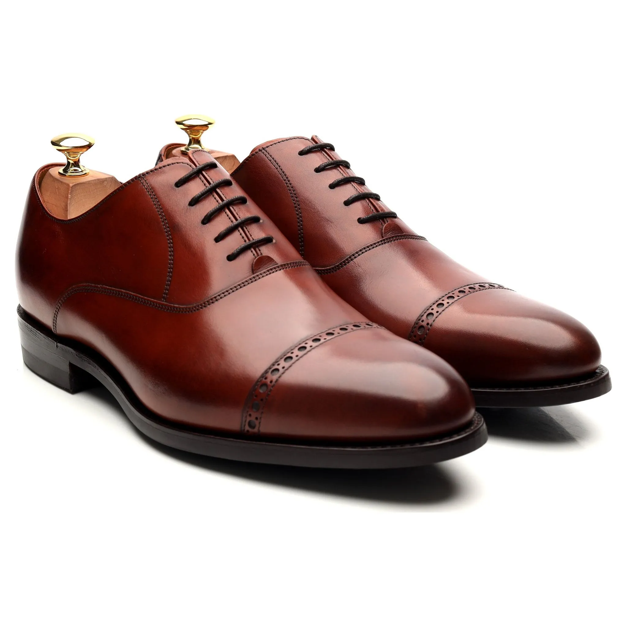 'Burford' Brown Leather Oxford UK 9 G