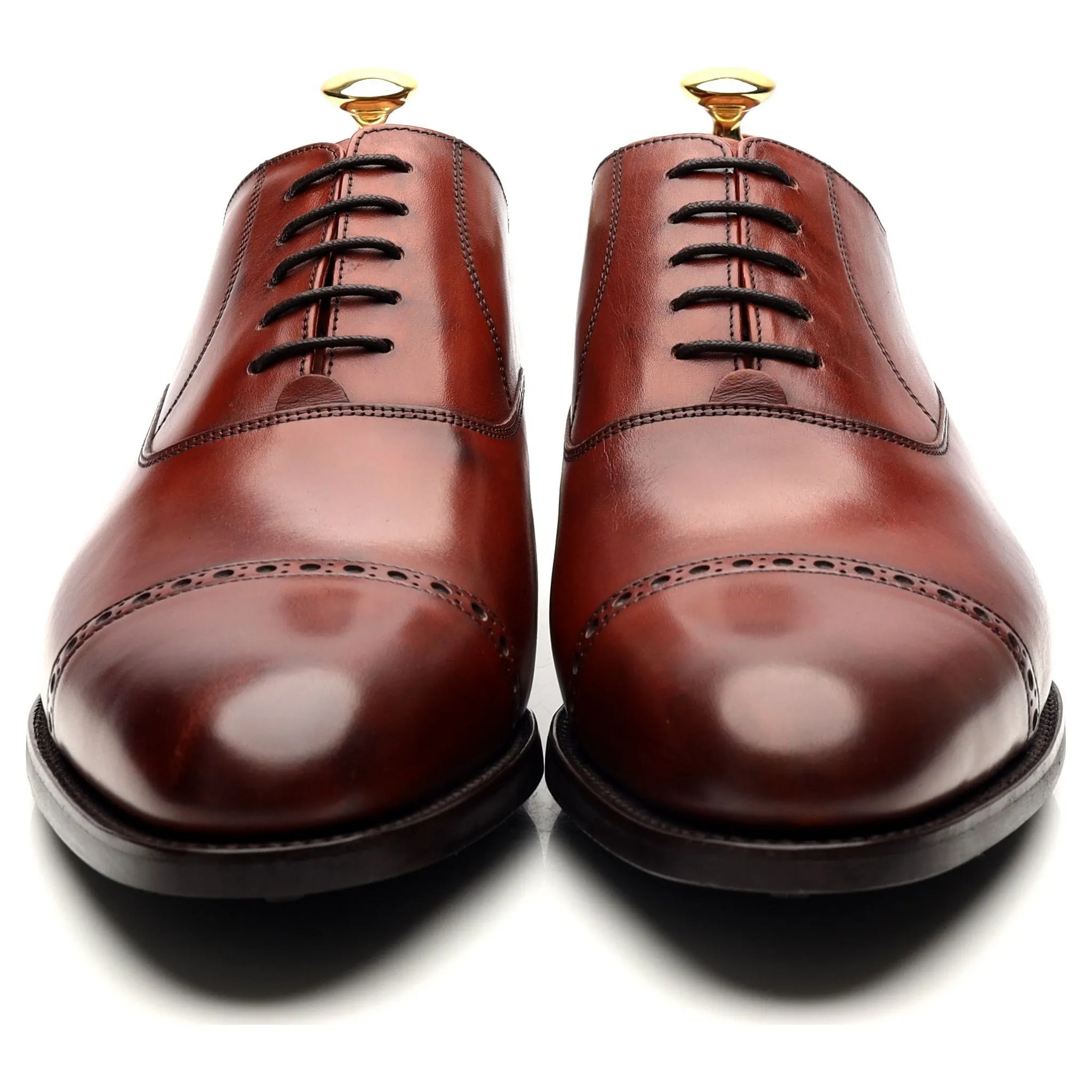 'Burford' Brown Leather Oxford UK 9 G