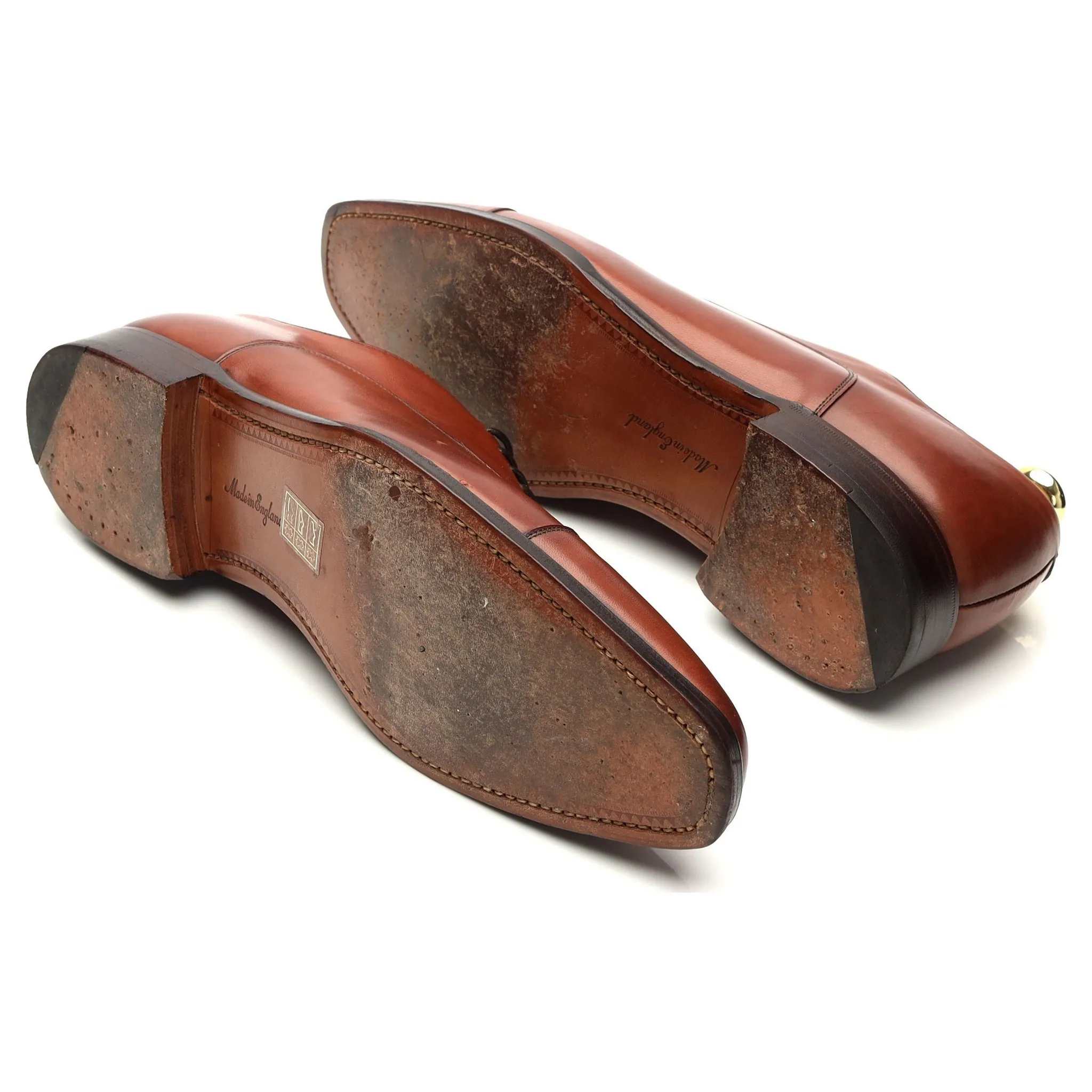 'Cambridge' Tan Brown Leather Oxford UK 7.5 F