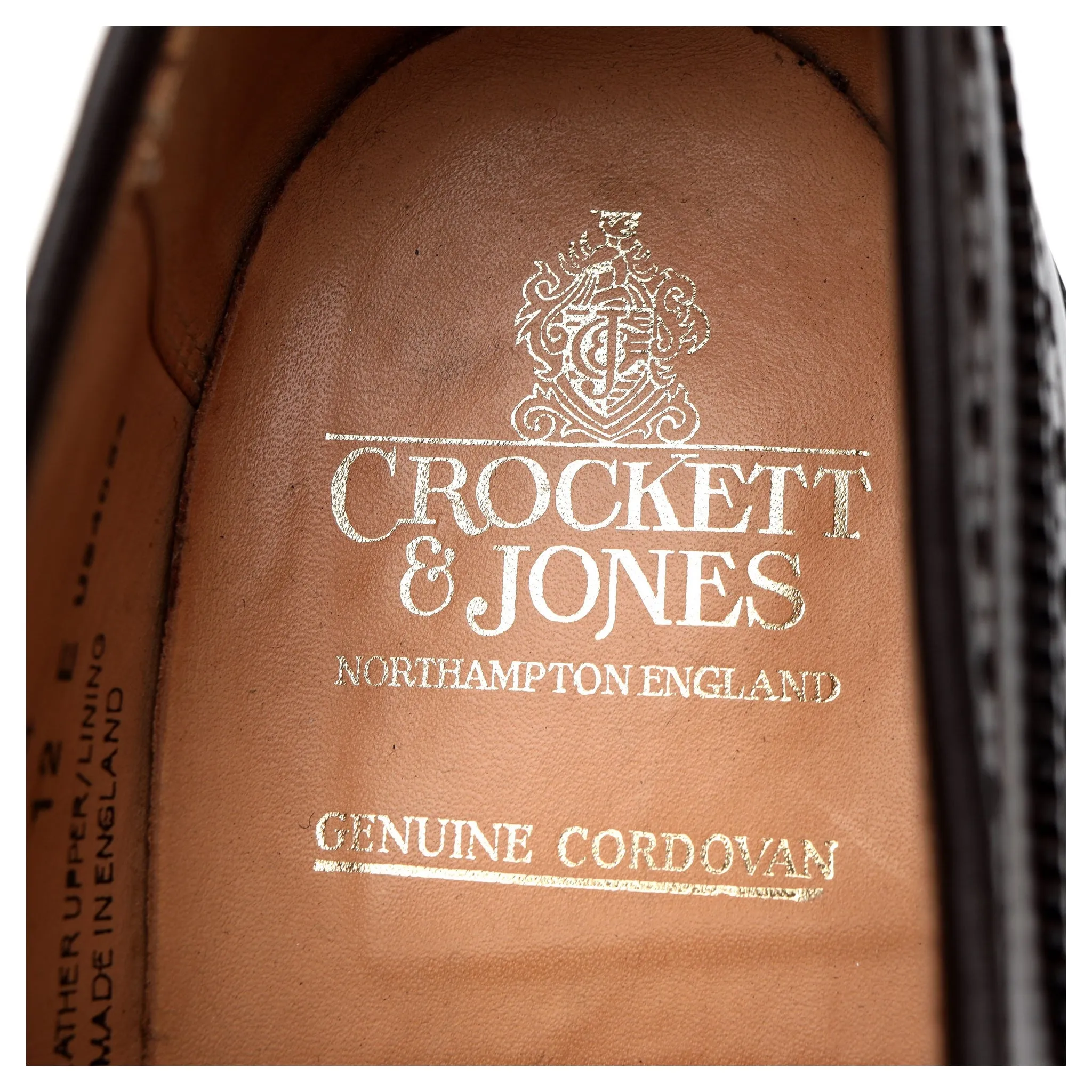 'Cardigan 4' Dark Brown Cordovan Leather Derby Brogue UK 12 E