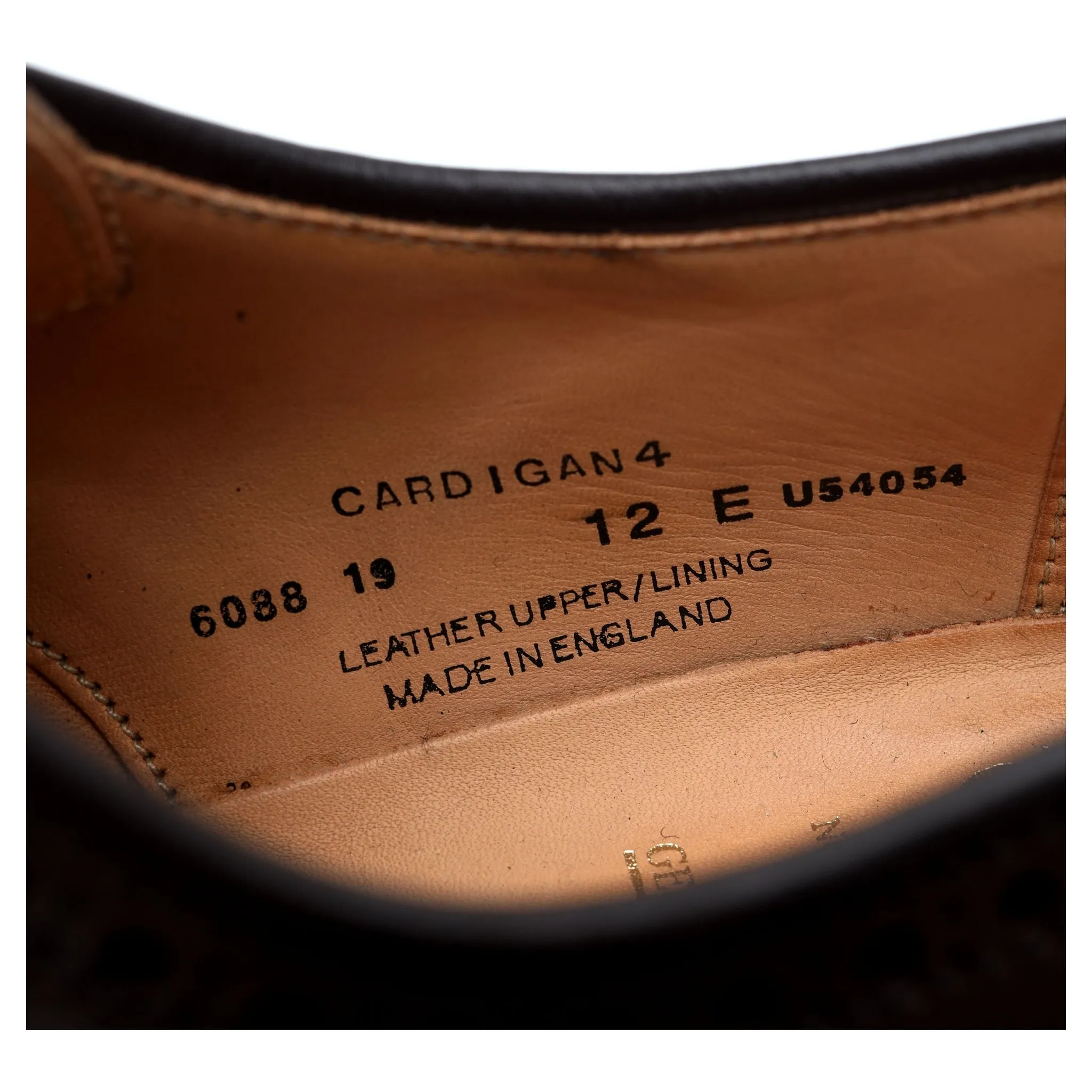 'Cardigan 4' Dark Brown Cordovan Leather Derby Brogue UK 12 E