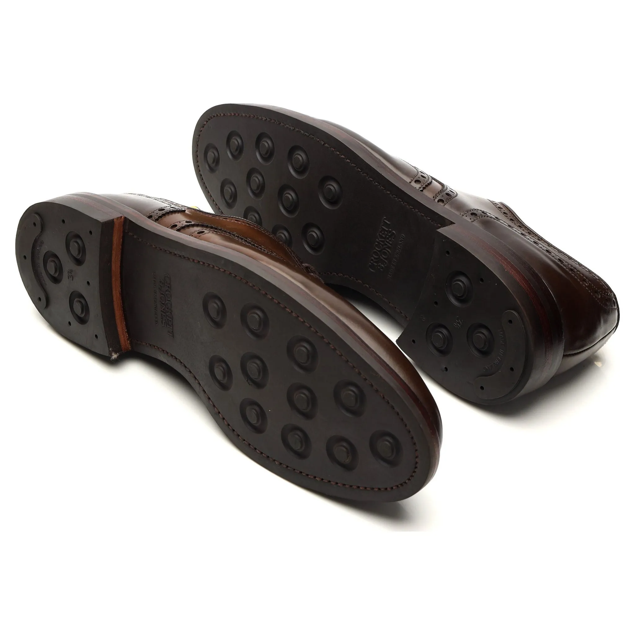 'Cardigan 4' Dark Brown Cordovan Leather Derby Brogue UK 12 E