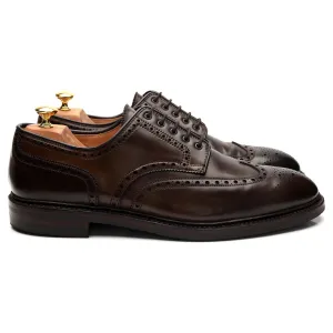'Cardigan 4' Dark Brown Cordovan Leather Derby Brogue UK 12 E