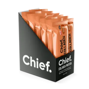 Chief Collagen Hazelnut Brownie Protein Bars (12 Bars)