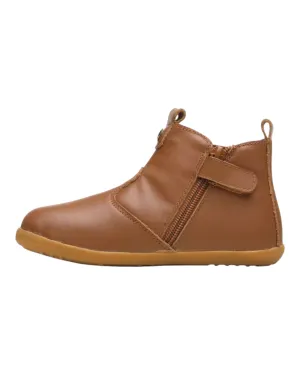 Children's Leather Zip-Up Ankle Boots
