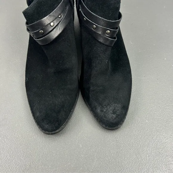 Clarks Black Leather Ankle Boots