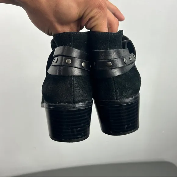 Clarks Black Leather Ankle Boots
