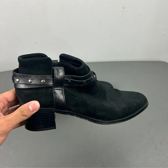 Clarks Black Leather Ankle Boots