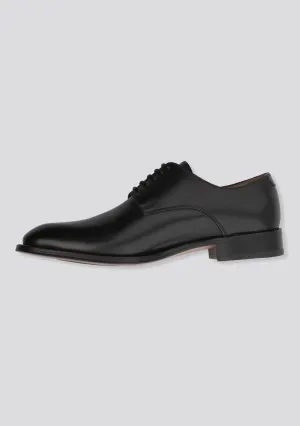 Classic Black Derby Calfskin Shoes