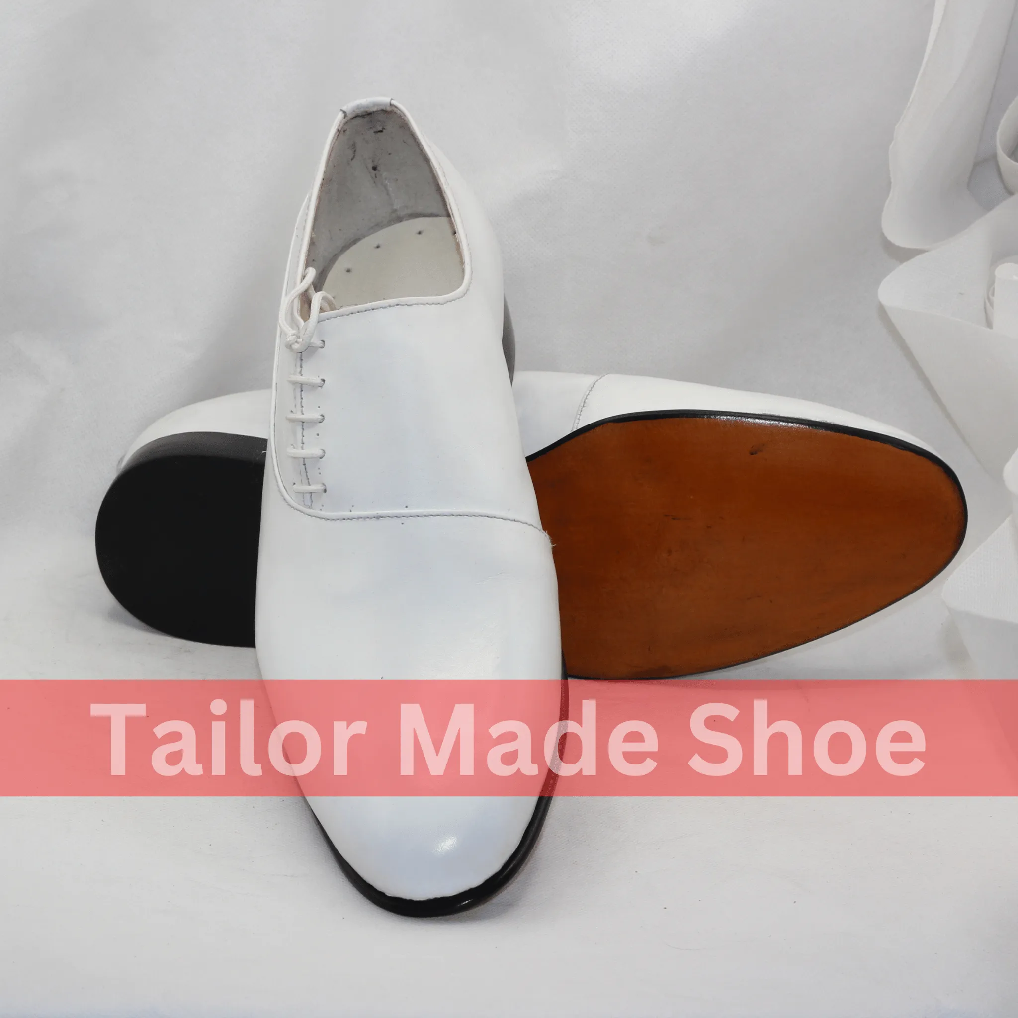Classic White Formal Lace-Up Shoes for Special Occasions Classic Men’s White Formal Shoes – Premium Quality Leather