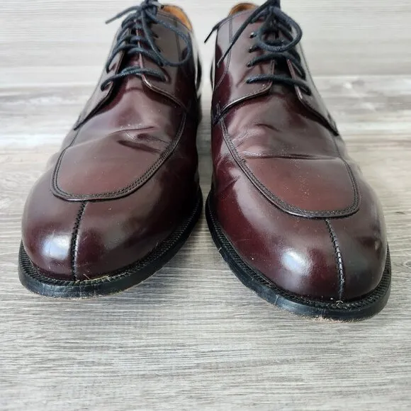 Cole Haan Men Nike Air C07225 Brown Leather Lace Up Oxford Dress Shoes Size 12M