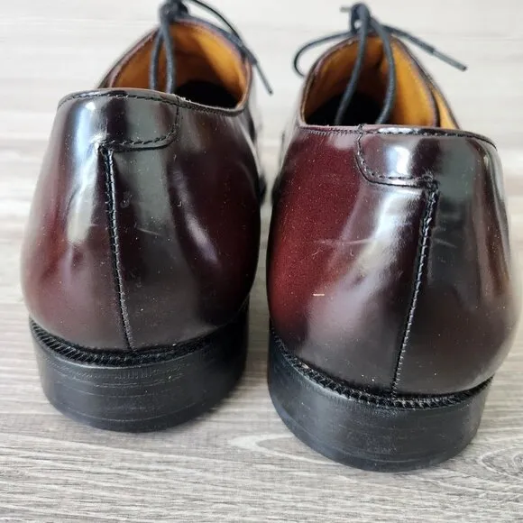 Cole Haan Men Nike Air C07225 Brown Leather Lace Up Oxford Dress Shoes Size 12M