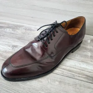 Cole Haan Men Nike Air C07225 Brown Leather Lace Up Oxford Dress Shoes Size 12M