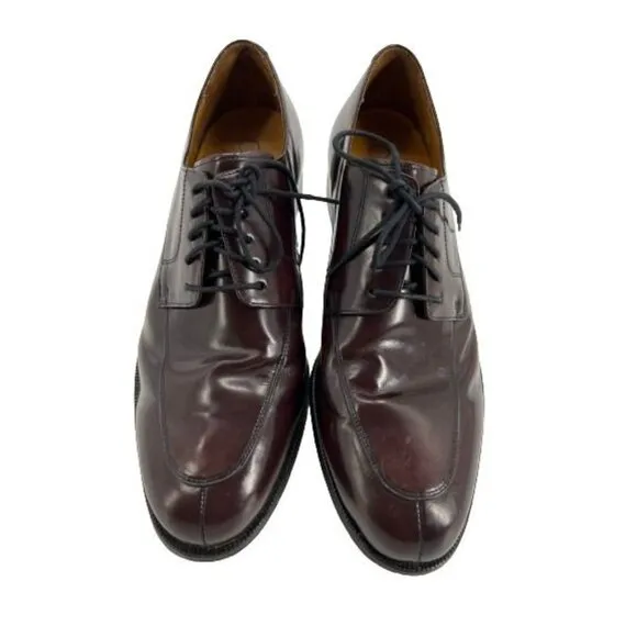 Cole Haan Men Nike Air C07225 Brown Leather Lace Up Oxford Dress Shoes Size 12M