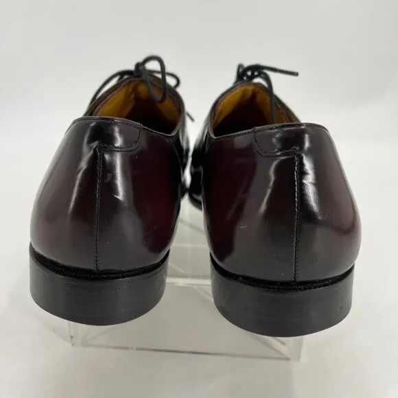 Cole Haan Men Nike Air C07225 Brown Leather Lace Up Oxford Dress Shoes Size 12M