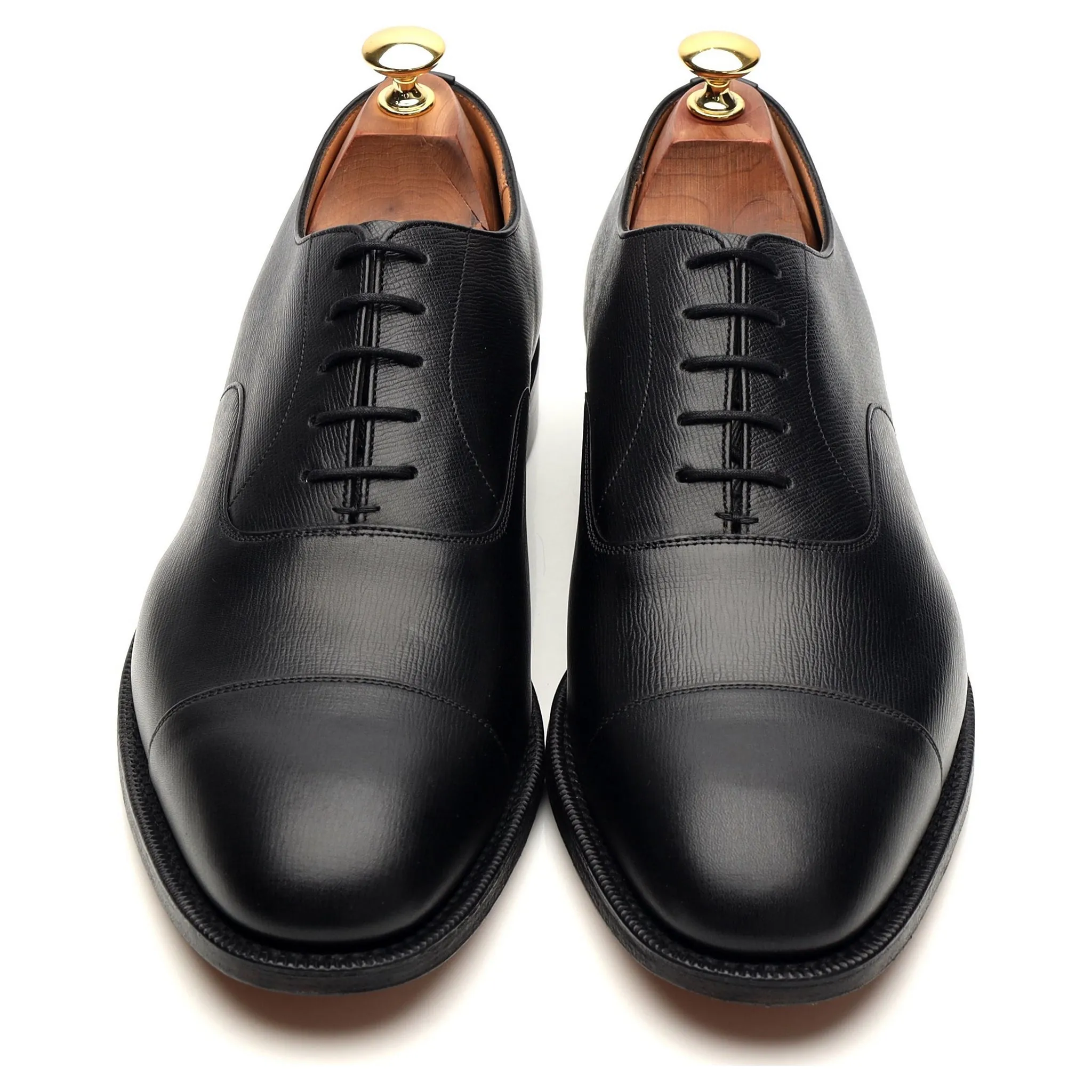 'Consul' Black Grain Leather Oxford UK 9.5 G