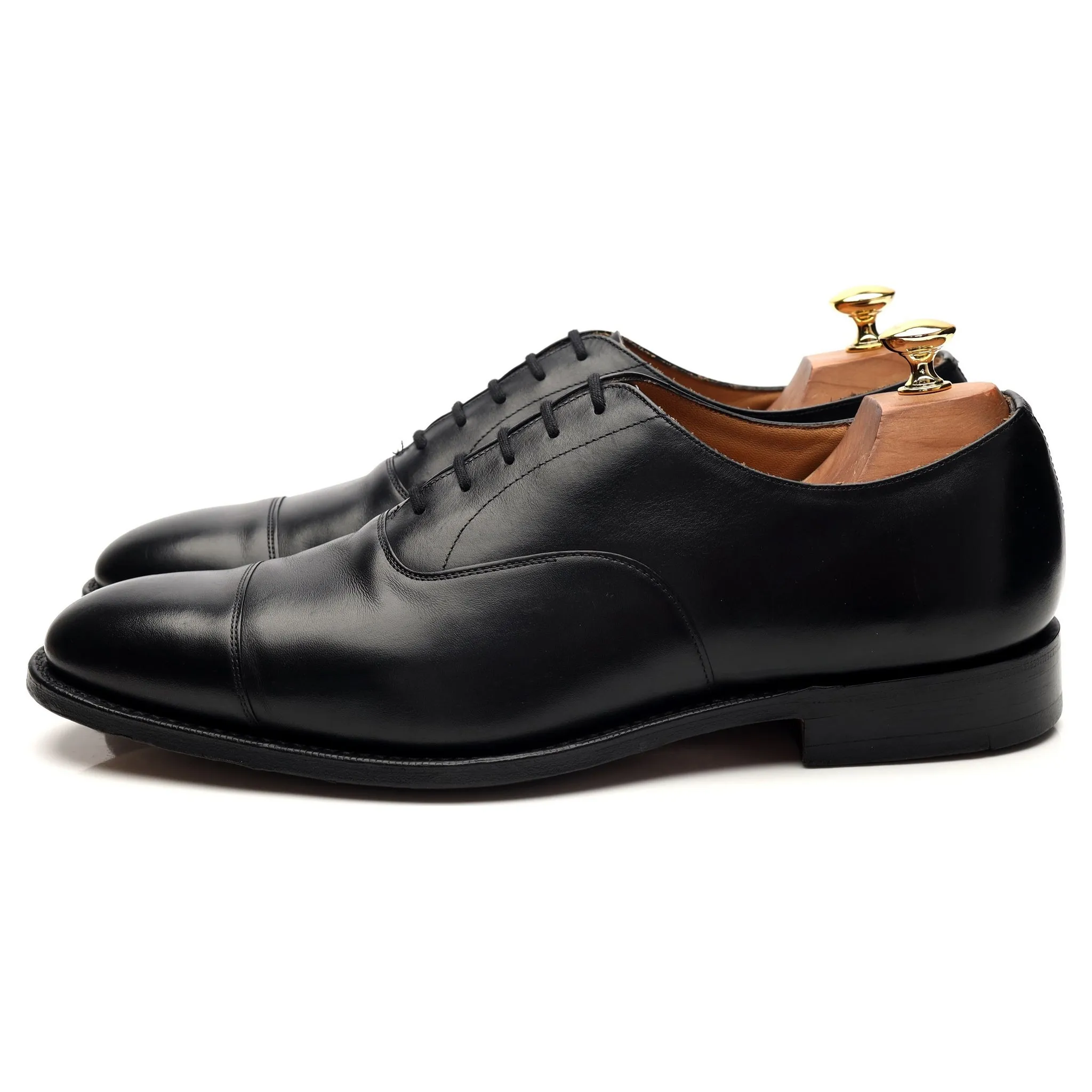 'Consul' Black Leather Oxford UK 9.5 G