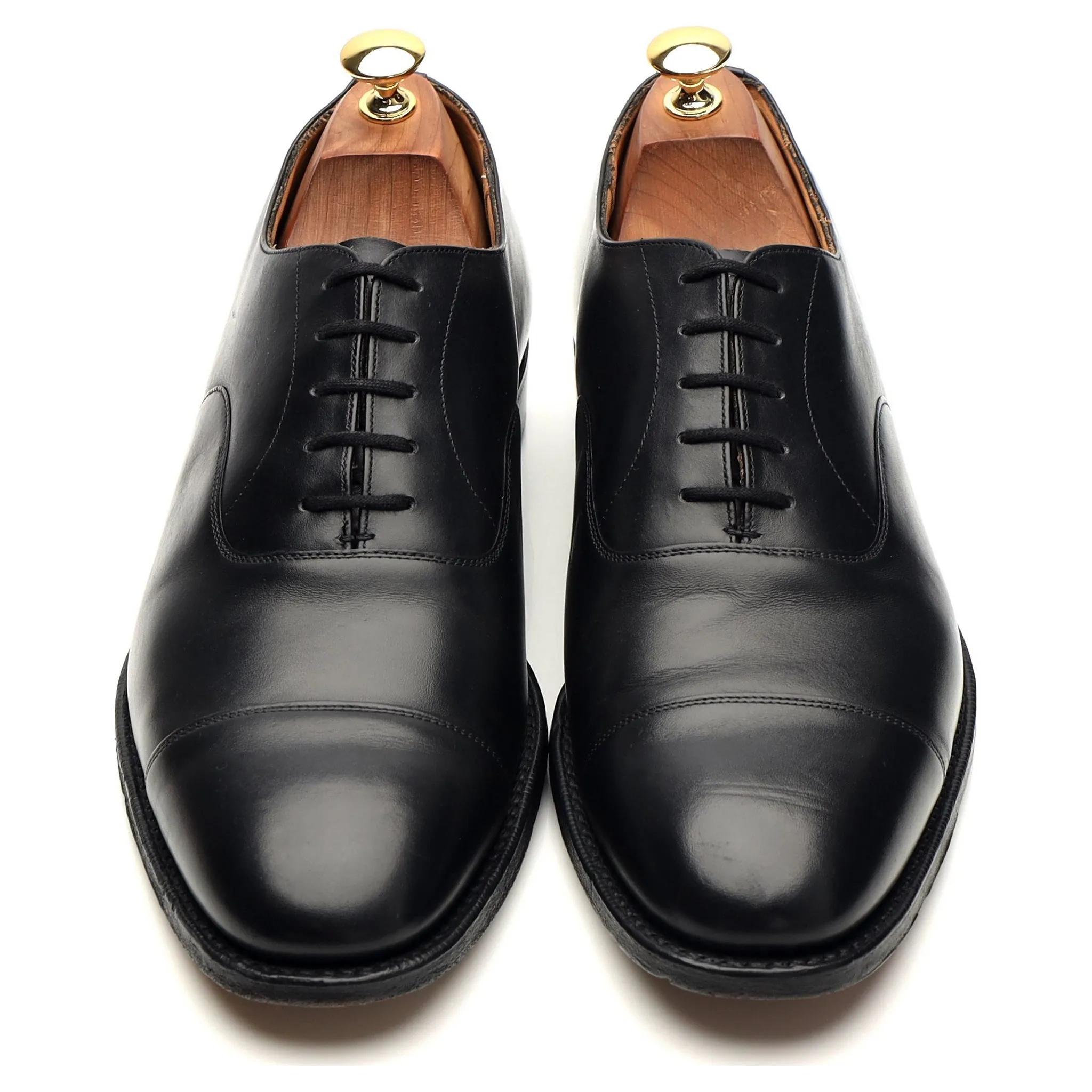 'Consul' Black Leather Oxford UK 9.5 G