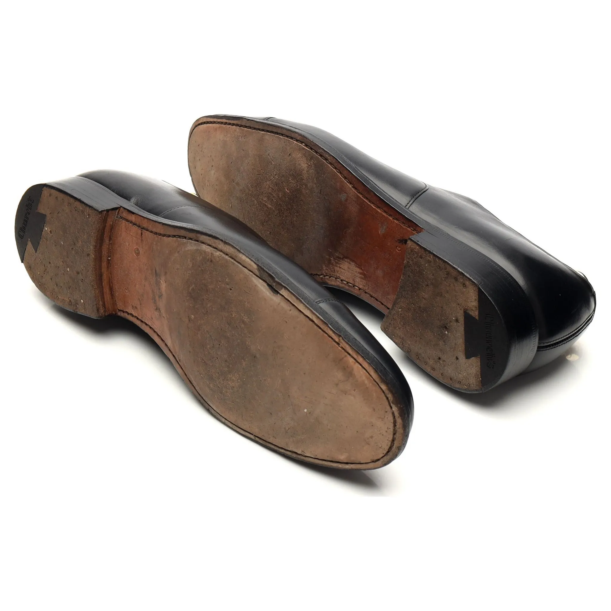 'Consul' Black Leather Oxford UK 9.5 G