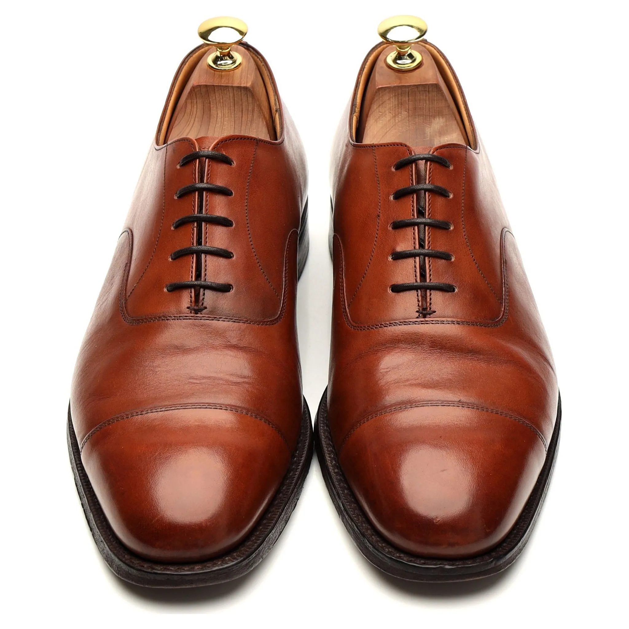 'Consul' Tan Brown Leather Oxford UK 8.5 F