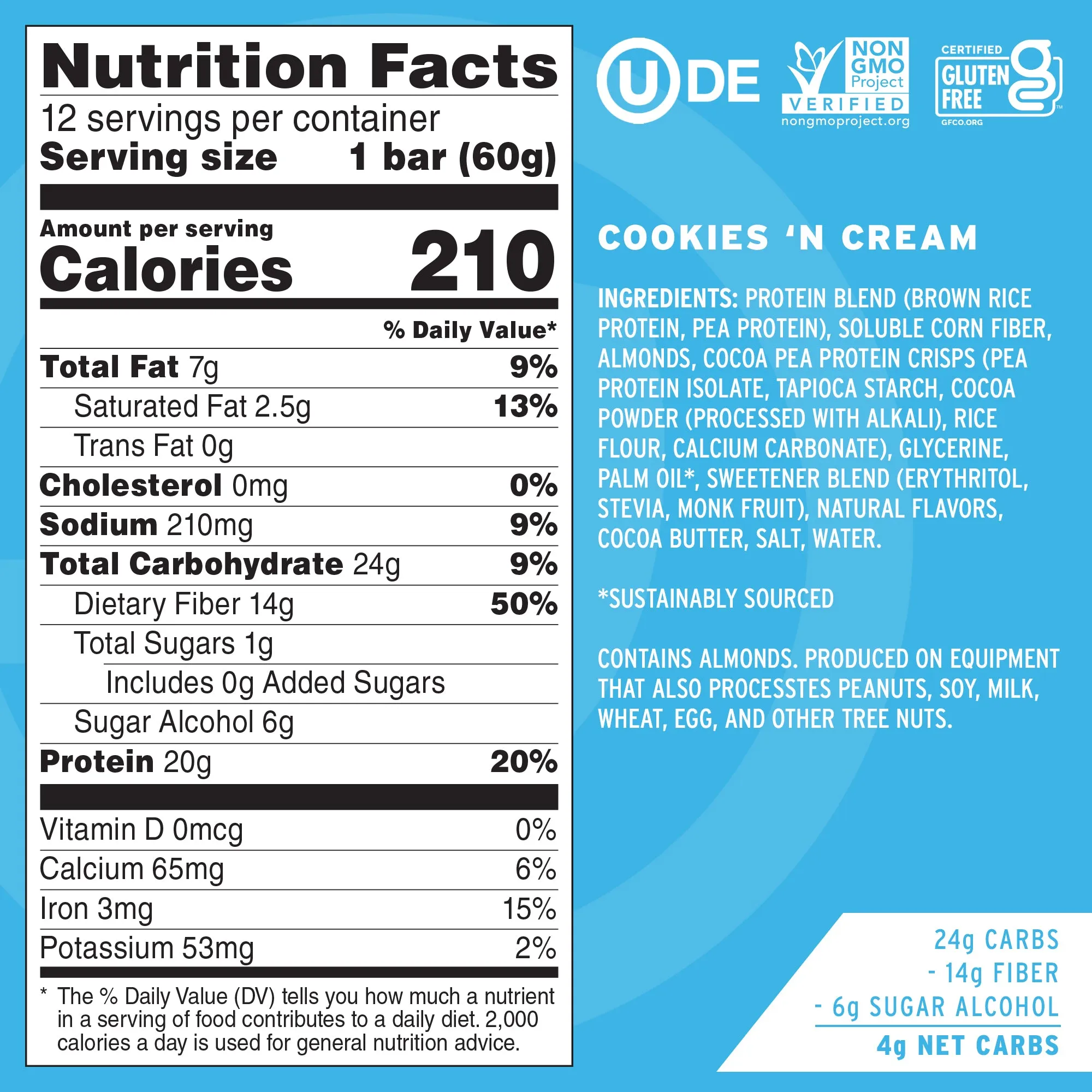 Cookies 'N Cream Protein Bars