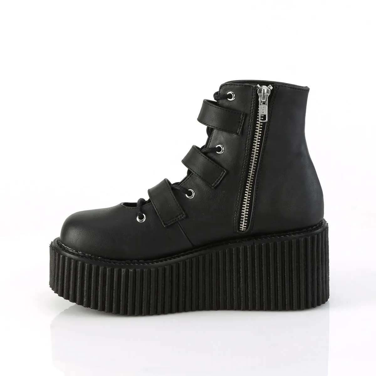 CREEPER-260  Black Vegan Leather