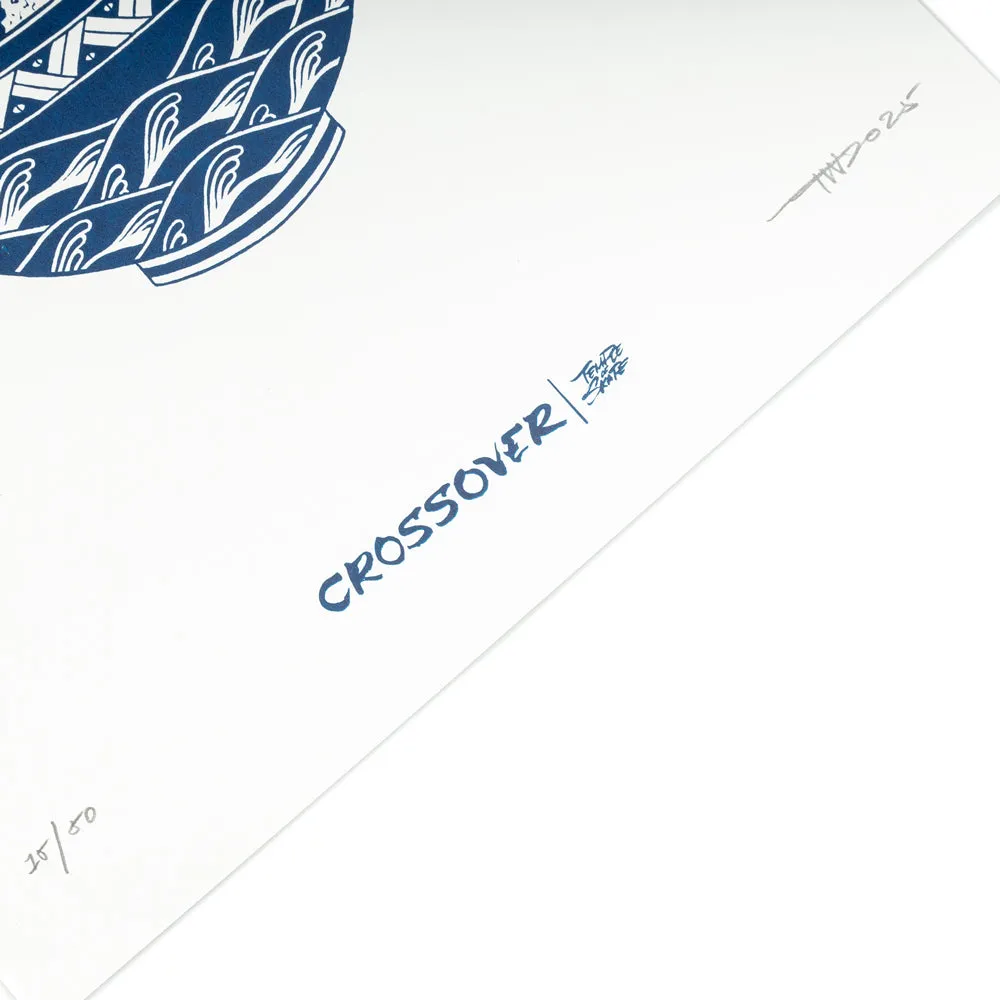 Crossover x Temple of Skate 'The Bonsai' Poster | White