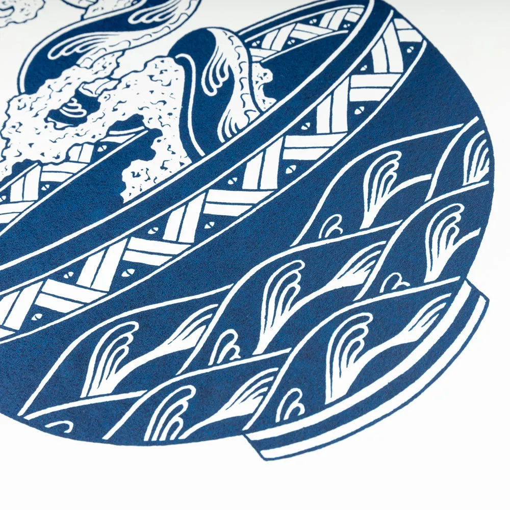 Crossover x Temple of Skate 'The Bonsai' Poster | White