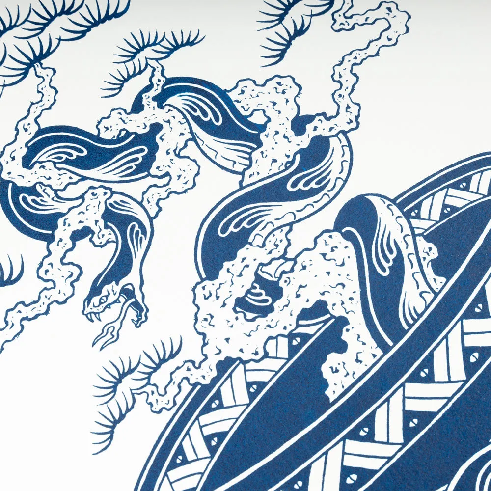 Crossover x Temple of Skate 'The Bonsai' Poster | White