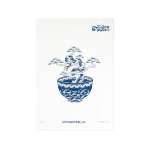 Crossover x Temple of Skate 'The Bonsai' Poster | White