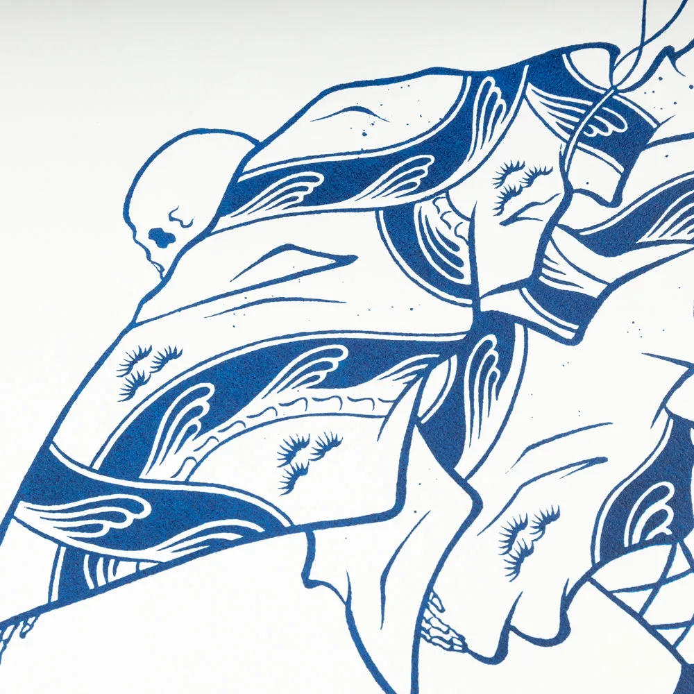 Crossover x Temple of Skate 'The Push' Poster | White