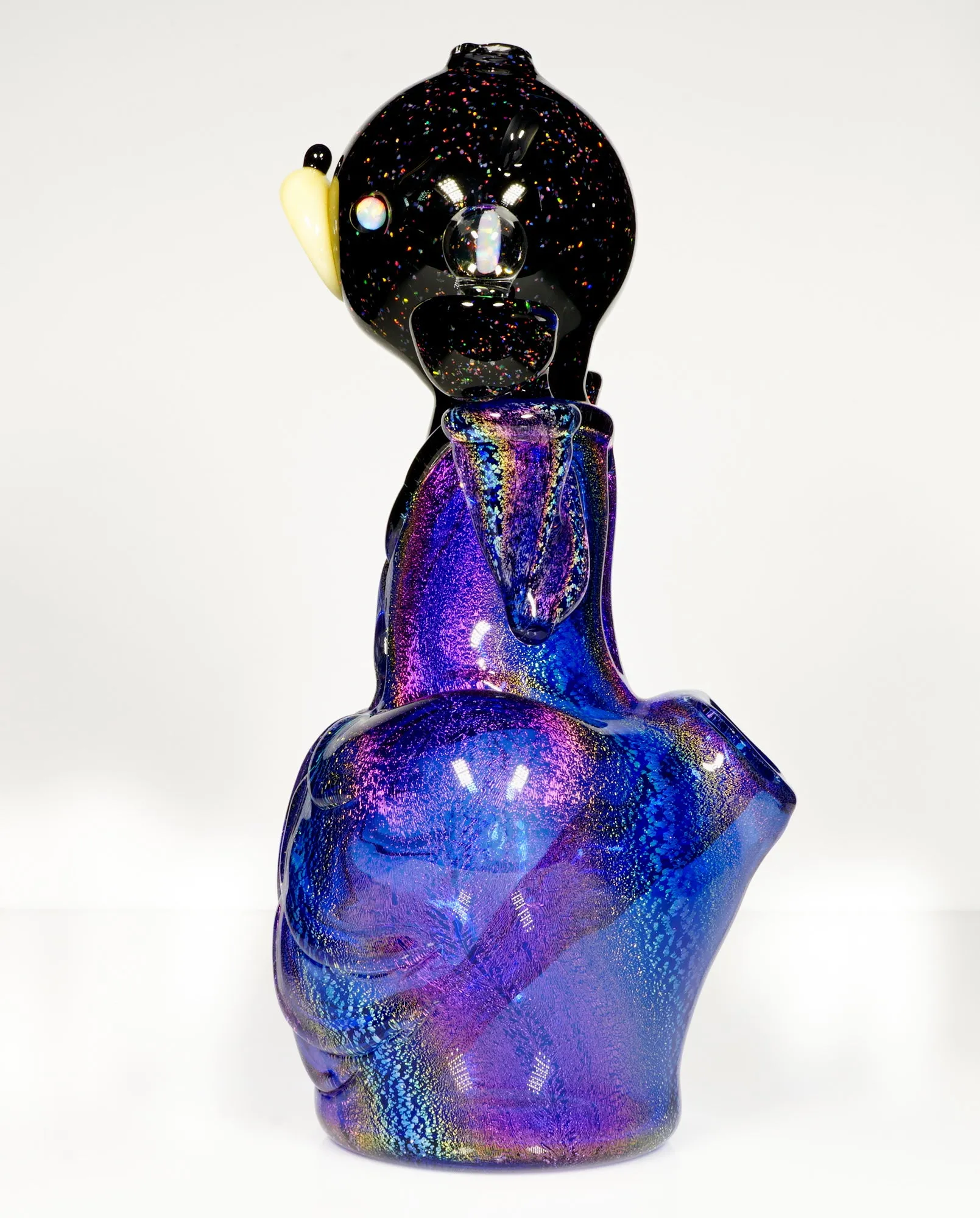Crushed Opal and Dichro Heady Teddy Buddha