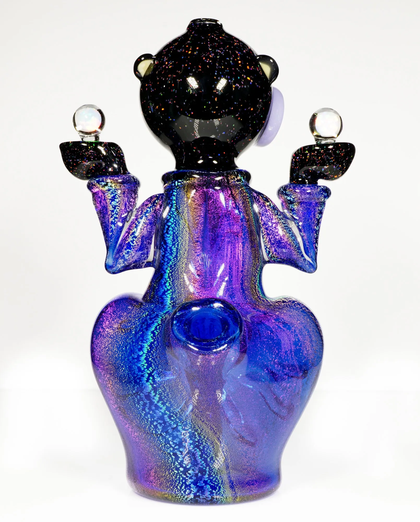 Crushed Opal and Dichro Heady Teddy Buddha