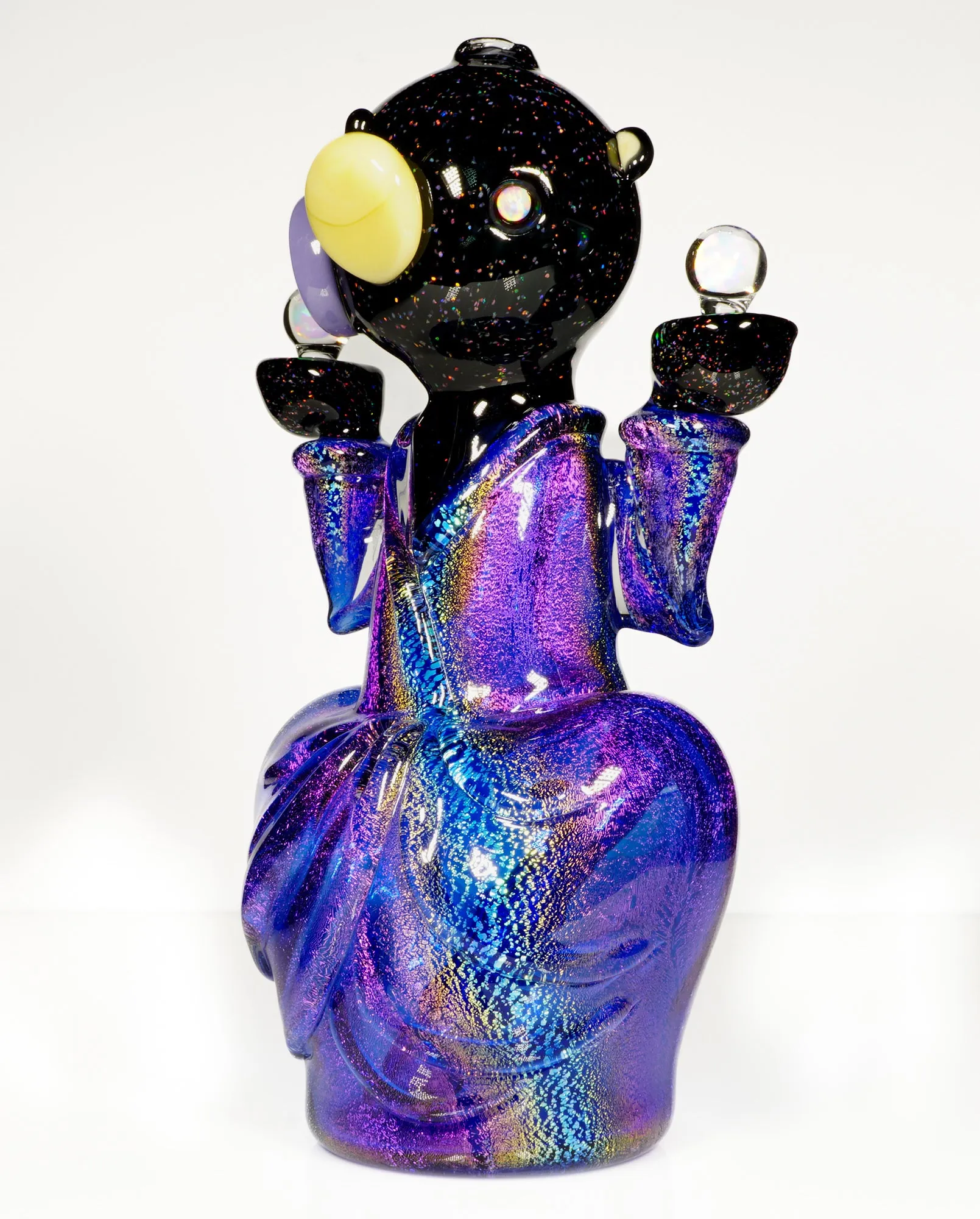Crushed Opal and Dichro Heady Teddy Buddha