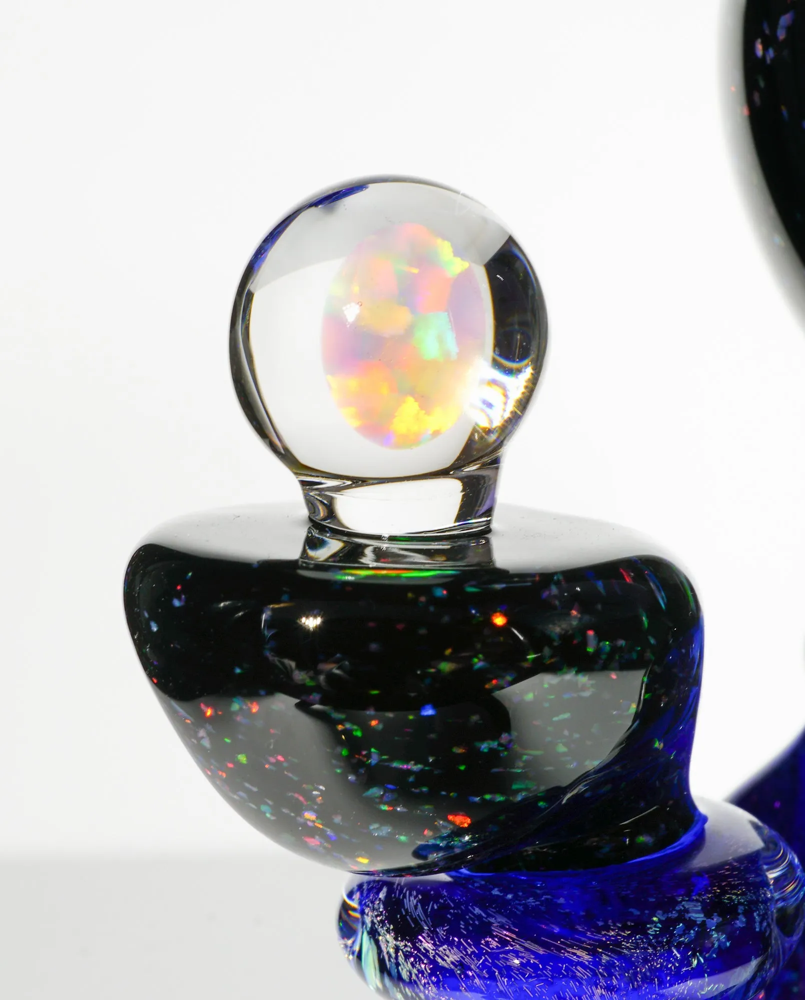 Crushed Opal and Dichro Heady Teddy Buddha