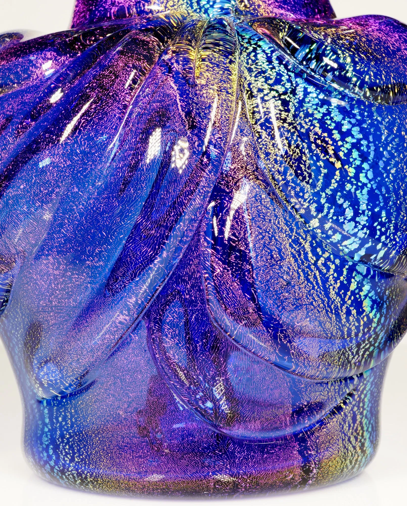 Crushed Opal and Dichro Heady Teddy Buddha