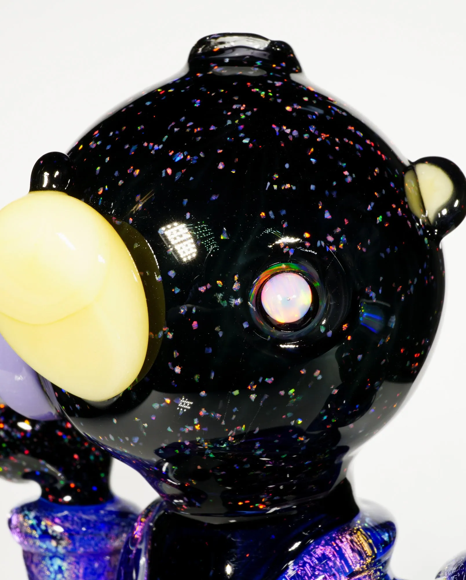 Crushed Opal and Dichro Heady Teddy Buddha