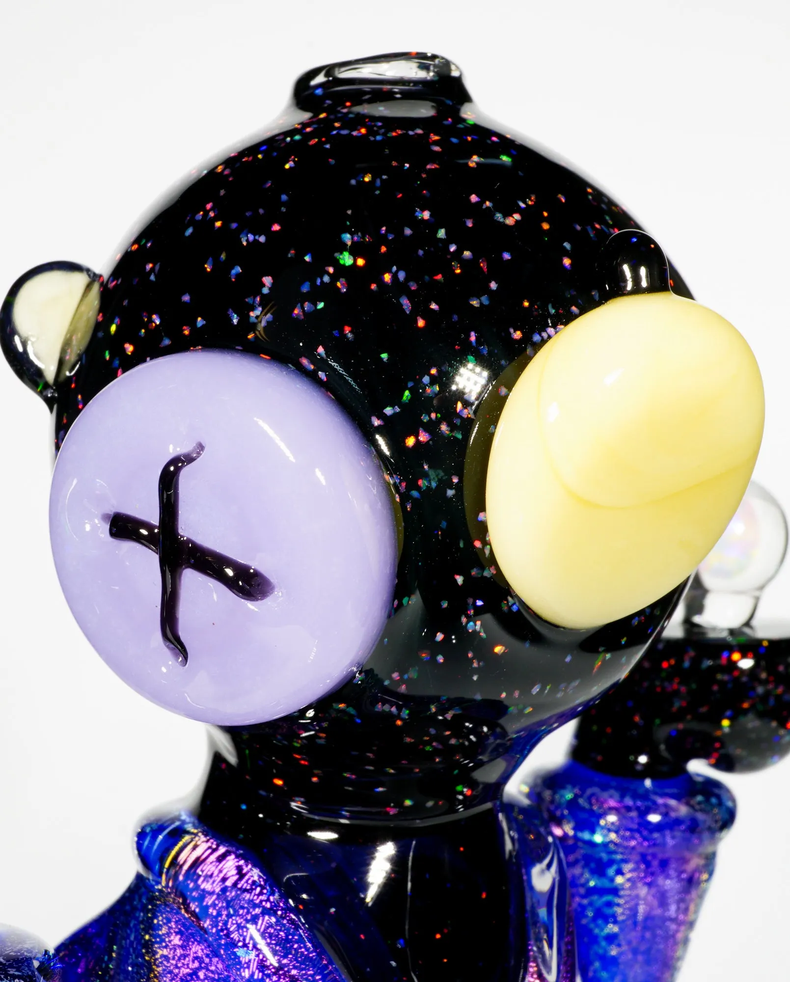 Crushed Opal and Dichro Heady Teddy Buddha