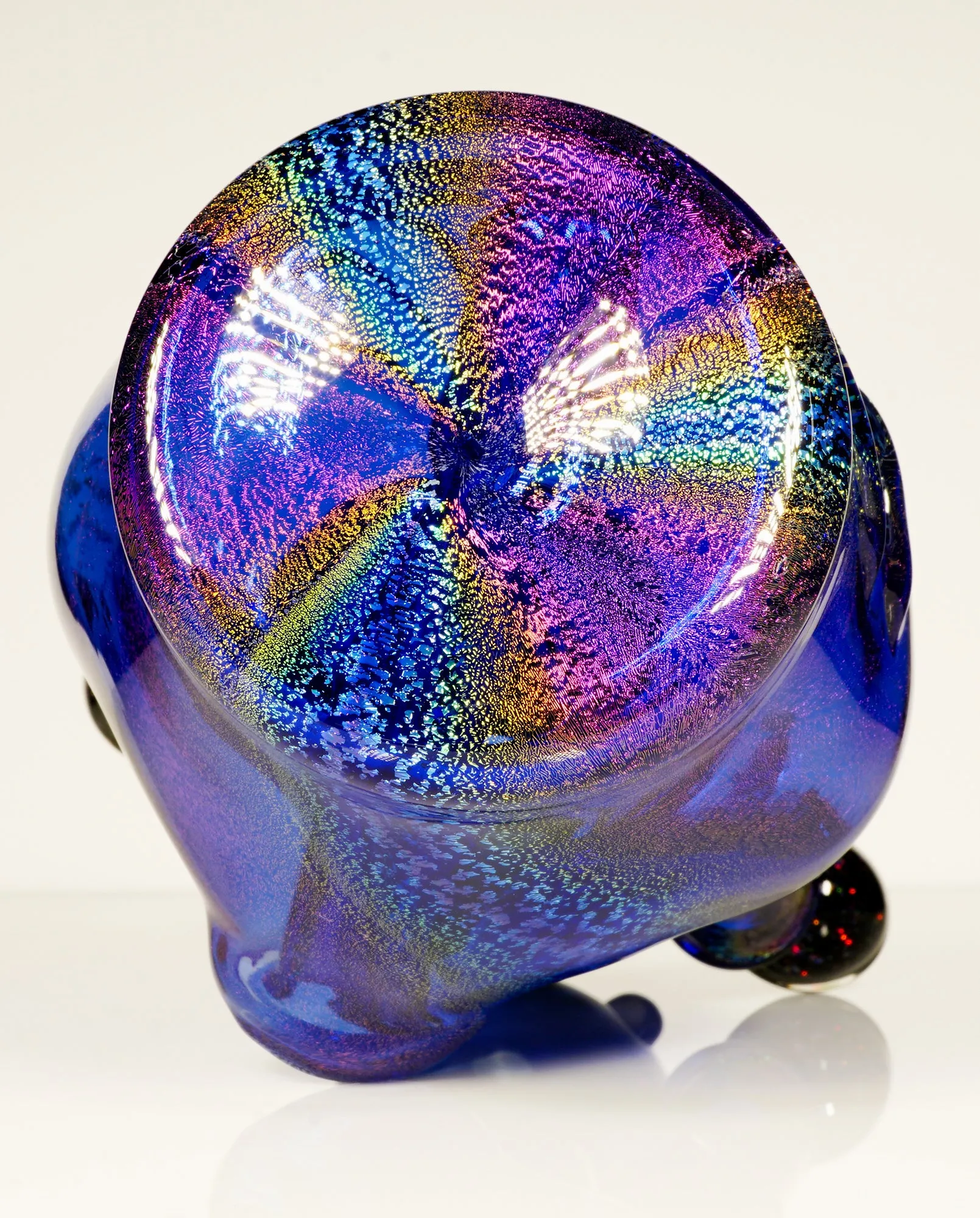 Crushed Opal and Dichro Heady Teddy Buddha