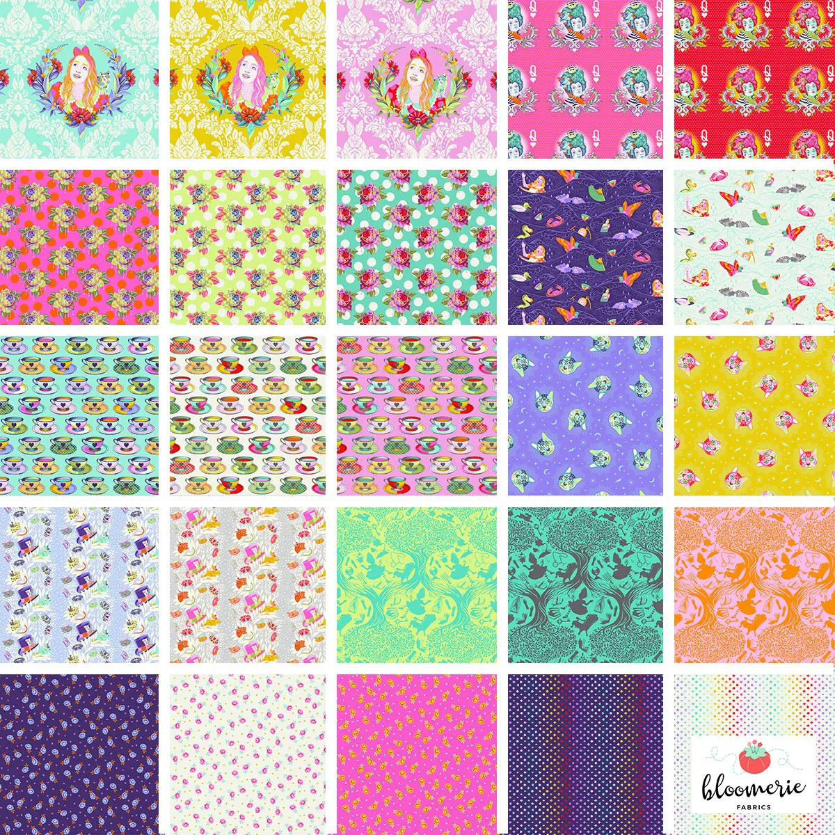Curiouser and Curiouser fat quarter bundle