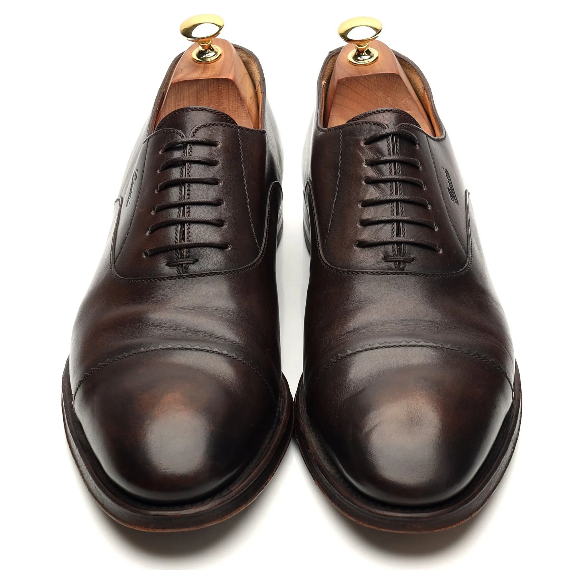 Dark Brown Leather Oxford UK 10