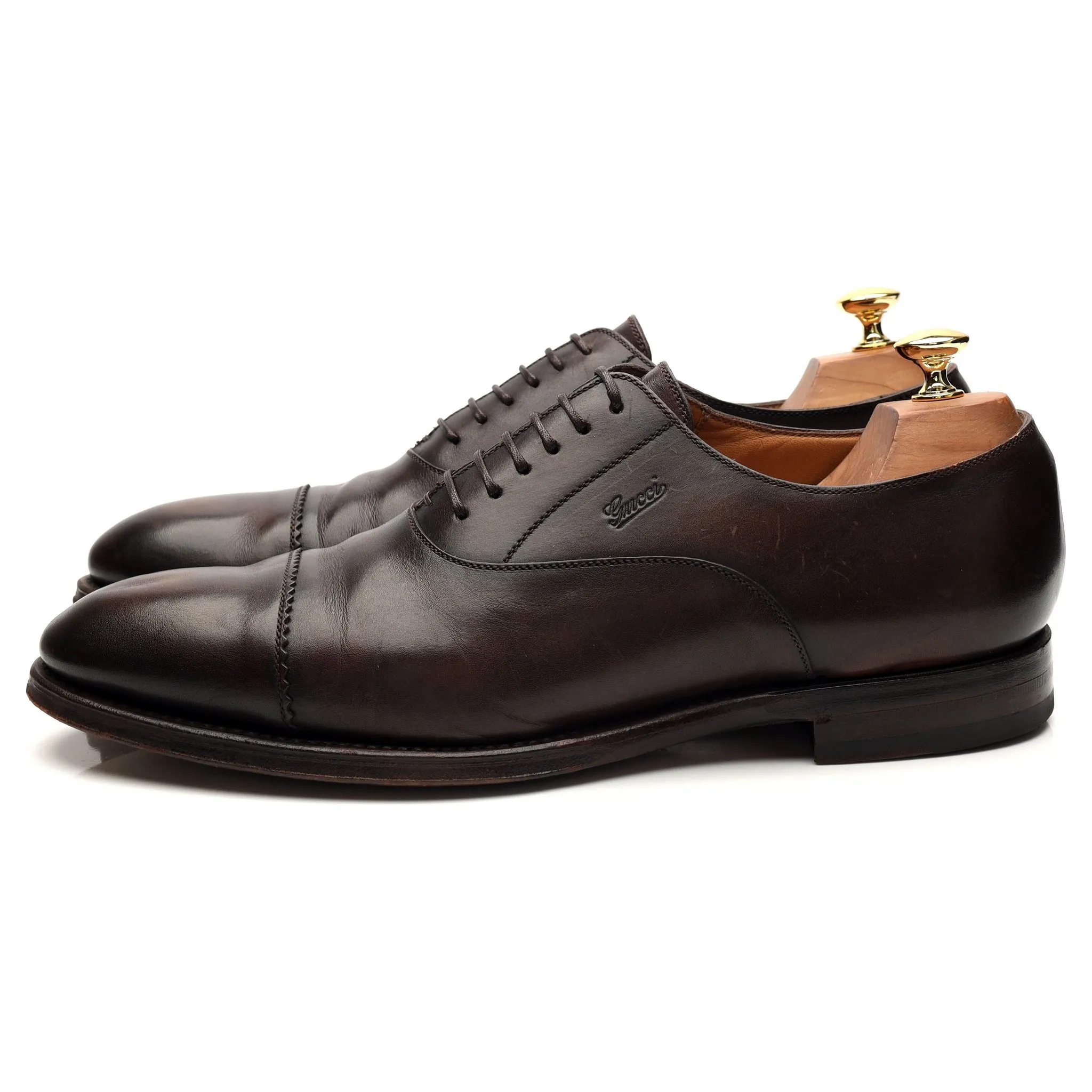 Dark Brown Leather Oxford UK 10
