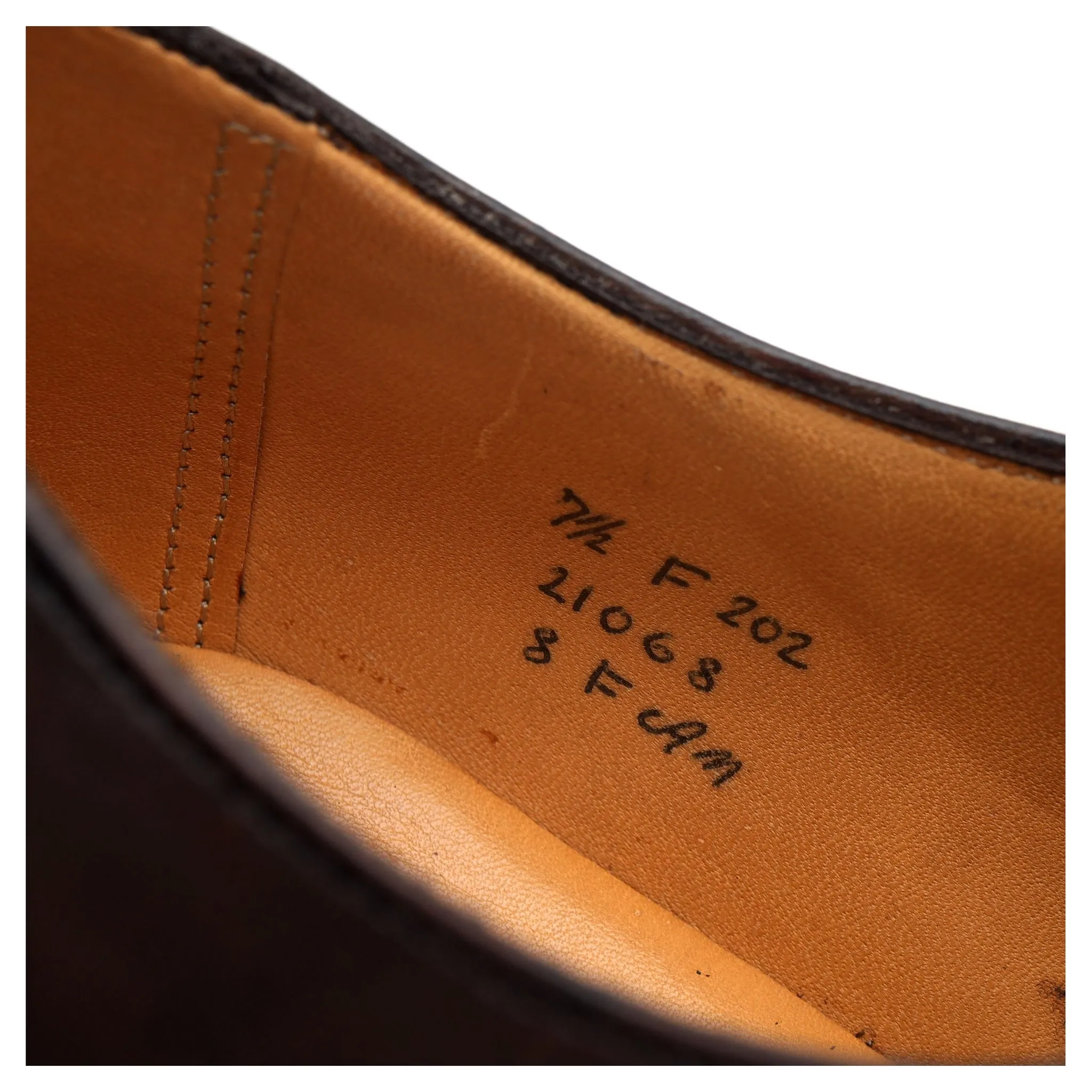 Dark Brown Leather Oxford UK 7.5 F