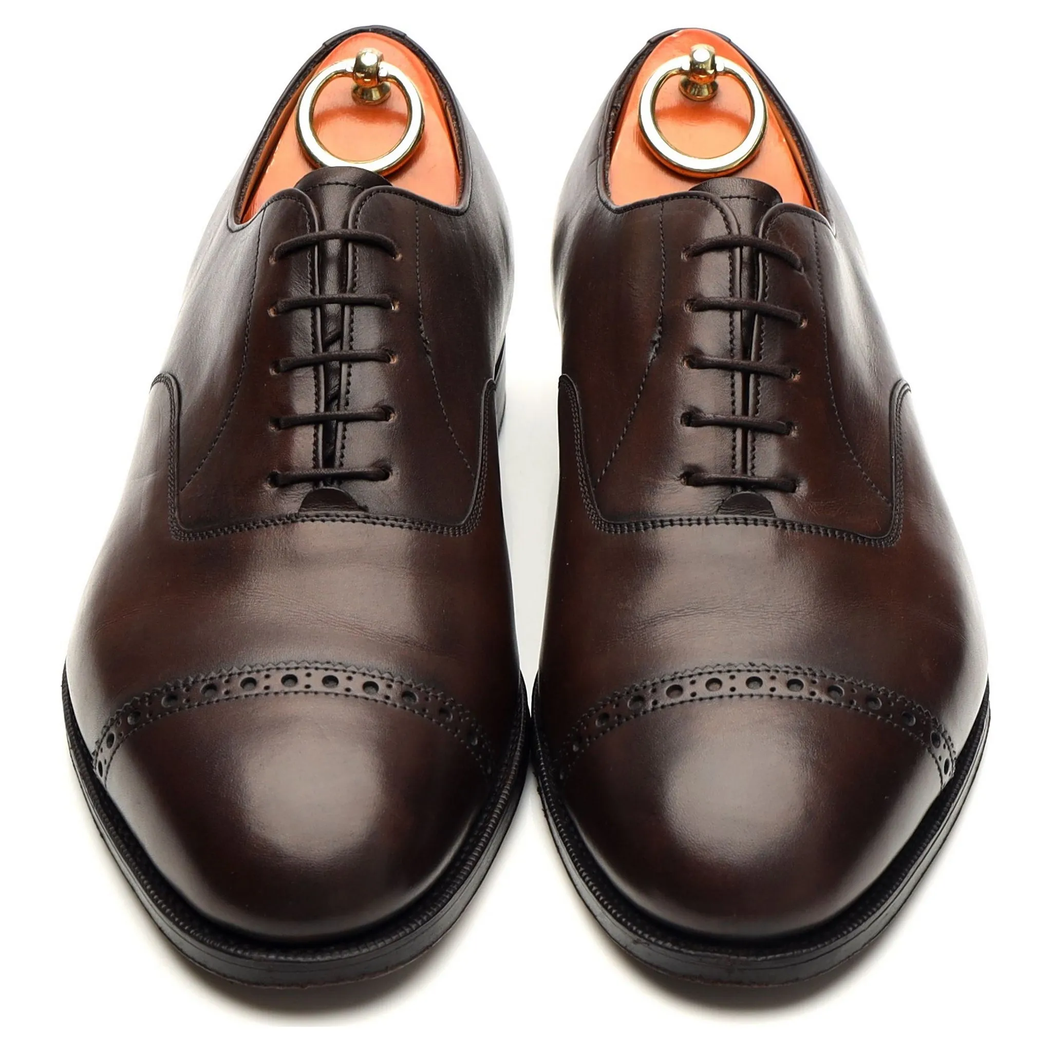 Dark Brown Leather Oxford UK 7.5 F